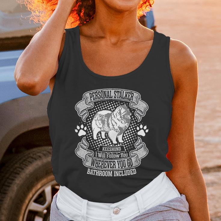 Personal Stalker Keeshond Dog Follow You Everywhere Unisex Tank Top Gifts for Women