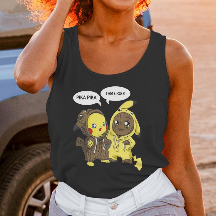 Pikachu Pika Pika I Am Groot Unisex Tank Top Gifts for Women