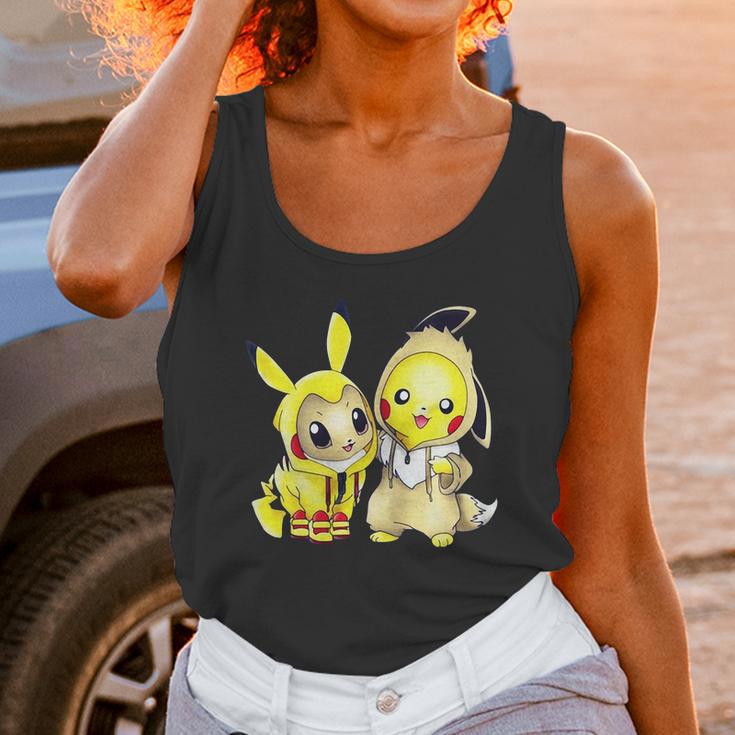 Pokemon Eevee And Pikachu Unisex Tank Top Gifts for Women