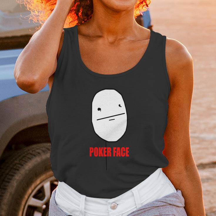 Poker Face Unisex Tank Top Gifts for Women