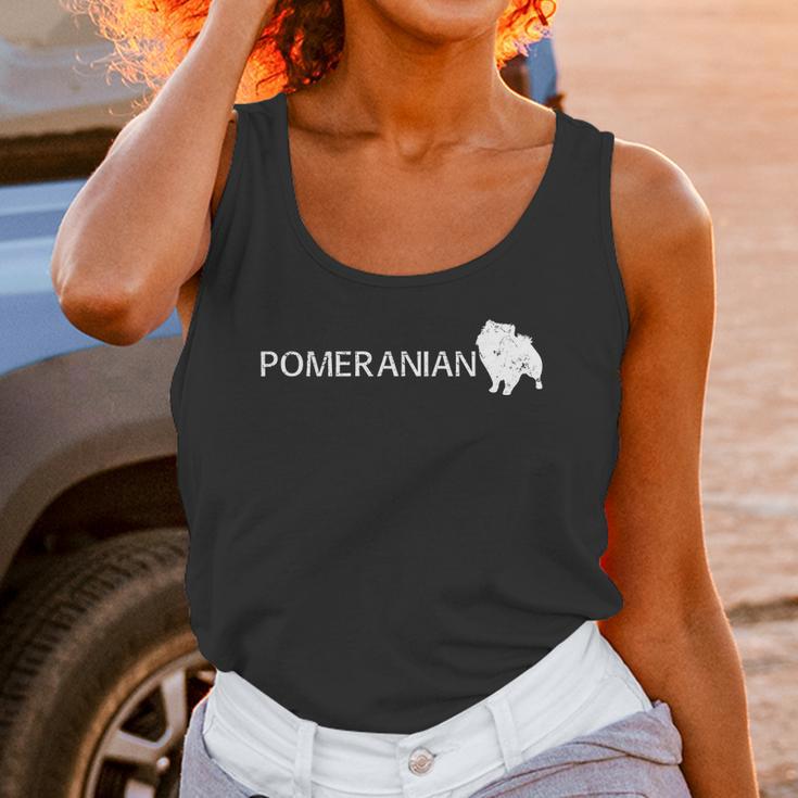 Pomeranian Dog Logo Unisex Tank Top Gifts for Women