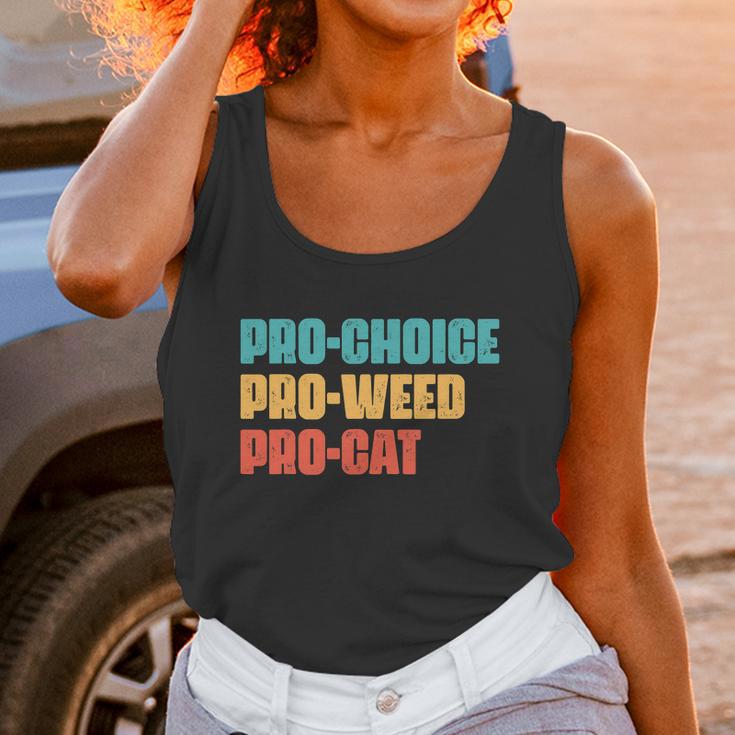 Pro Choice Pro Weed Pro Cat Retro Vintage Unisex Tank Top Gifts for Women