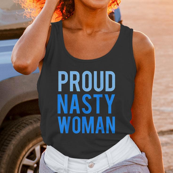 Proud Nasty Woman Blue Graphic Unisex Tank Top Gifts for Women