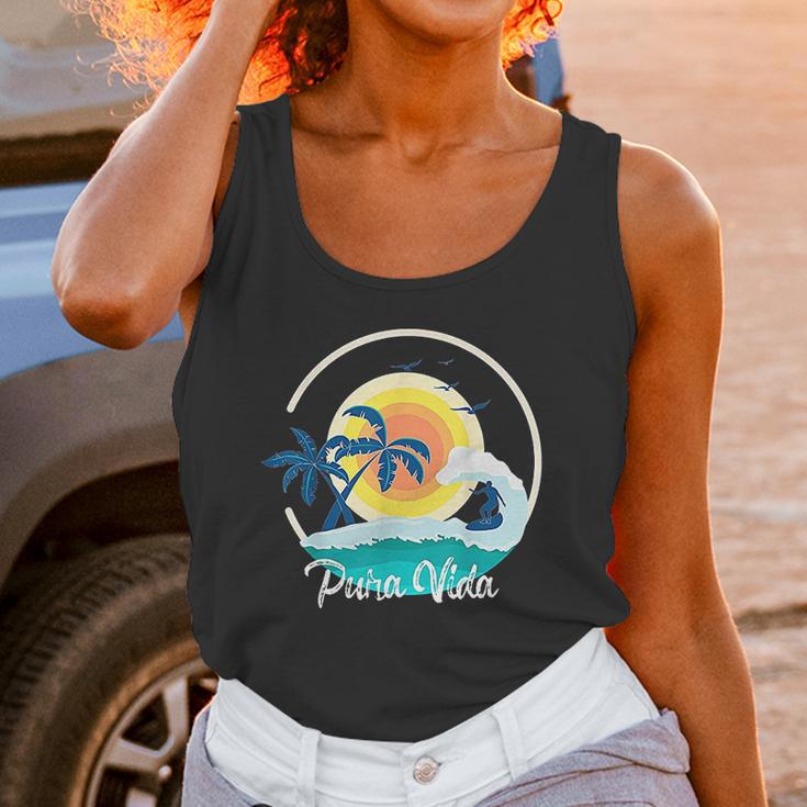 Pura Vida Costa Rica Toucan Tropical Surf Beach Gift Unisex Tank Top Gifts for Women