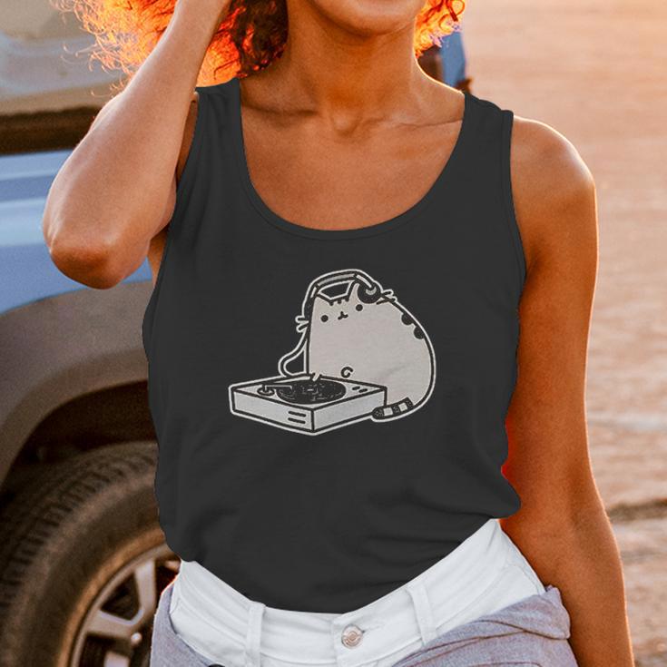 Pusheen The Cat Dj Juniors Unisex Tank Top Gifts for Women