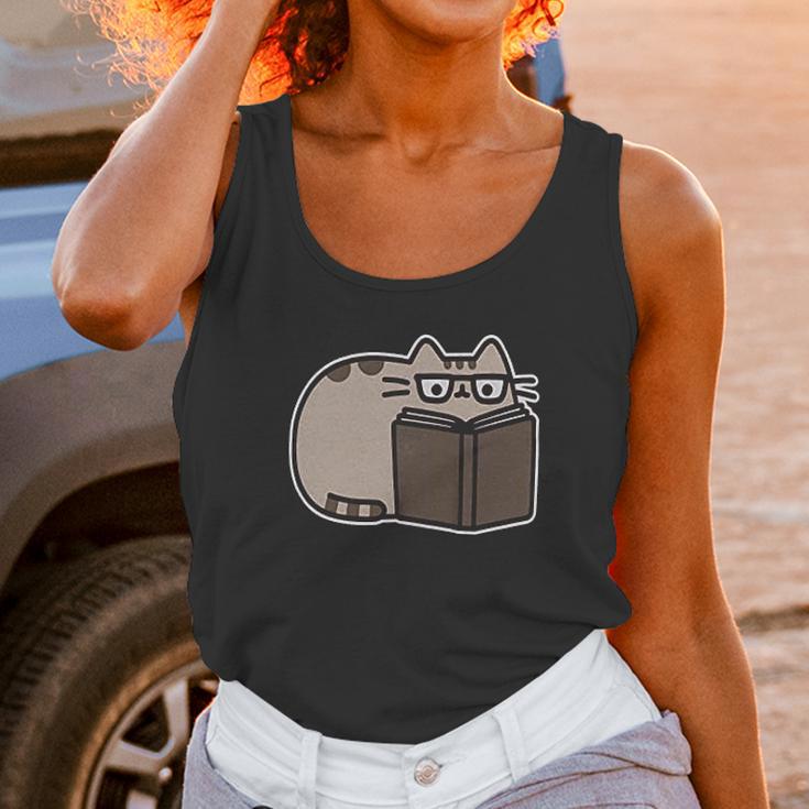 Pusheen The Cat Reading Juniors Unisex Tank Top Gifts for Women