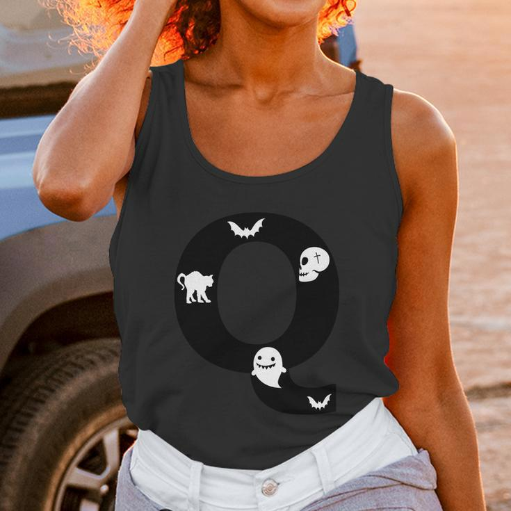 Q Name Character Dracula Ghost Boo Halloween Quote Unisex Tank Top Gifts for Women