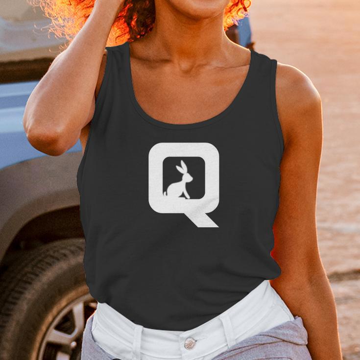 Qanon Follow The White Rabbit Qanon Tee Unisex Tank Top Gifts for Women