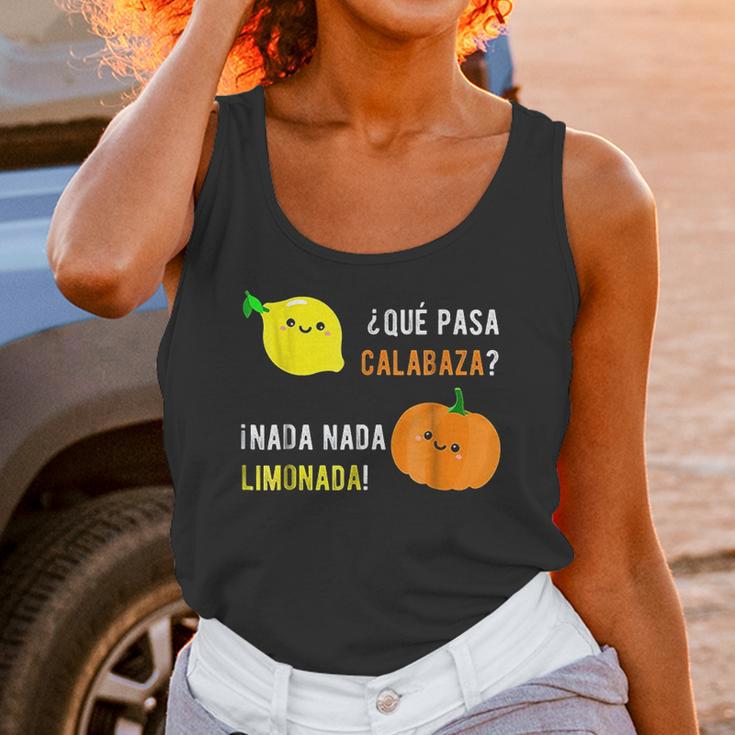 Que Pasa Calabaza Nada Nada Limonada Unisex Tank Top Gifts for Women