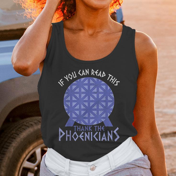 If You Can Read This Thank The Phoenicians Reading Unisex Tank Top Gifts for Women