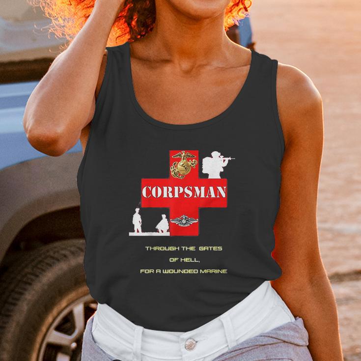 Red Cross Navy Corpsman Fmf Warfare Specialist Unisex Tank Top Gifts for Women