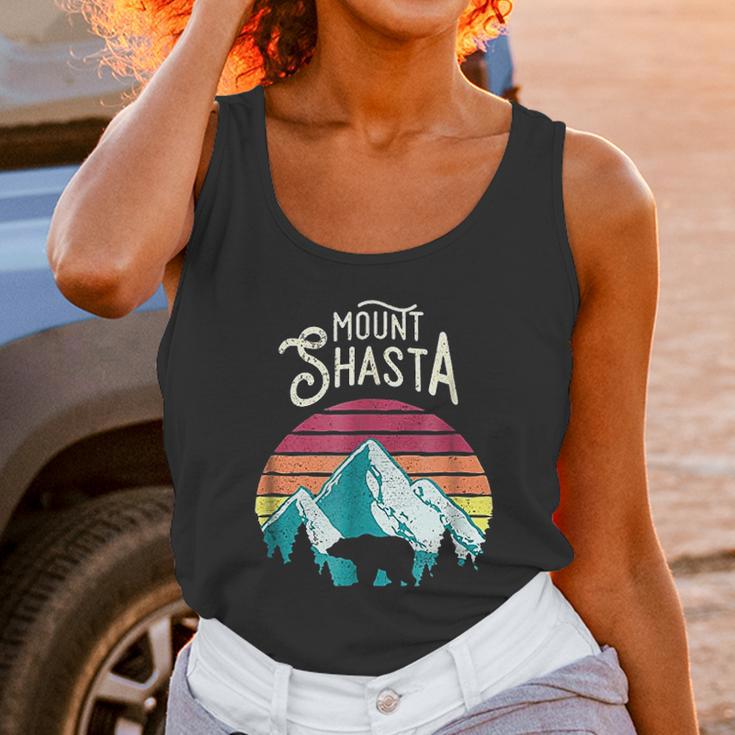 Retro Vintage Mount Shasta California Mountains Bear Unisex Tank Top Gifts for Women