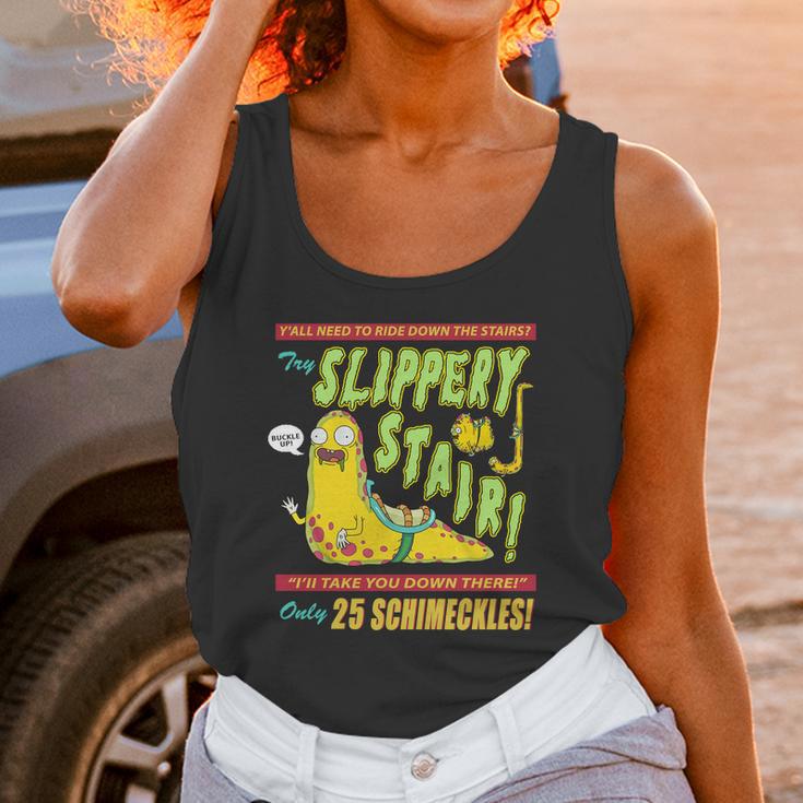 Rick &Ampamp Morty Slippery Stair Unisex Tank Top Gifts for Women