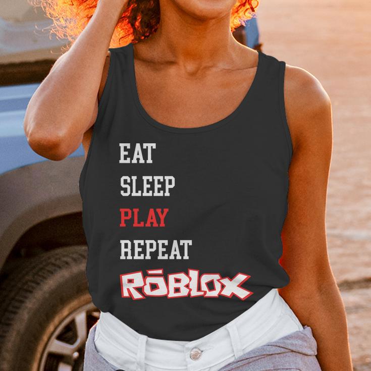 Roblox Eat Sleep Play Repeat Unisex Tank Top Gifts for Women