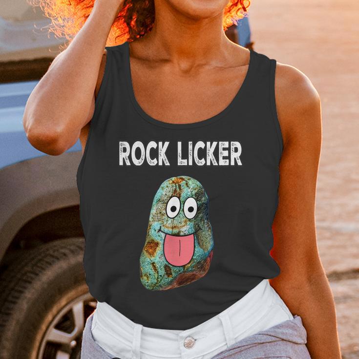 Rock Licker Funny Geologist I Lick Rocks Rockhound Unisex Tank Top Gifts for Women