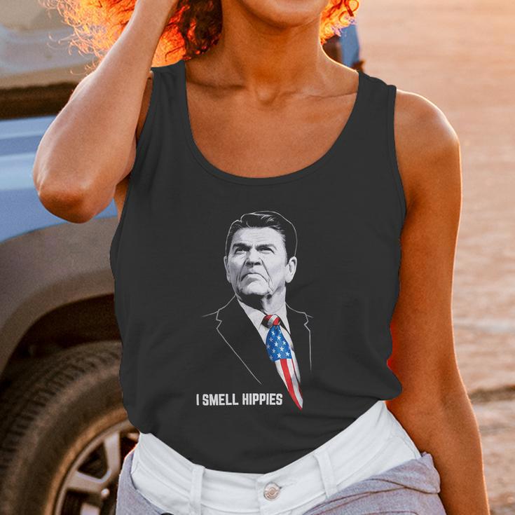 Ronald Reagan I Smell Hippies Shirt Unisex Tank Top Gifts for Women