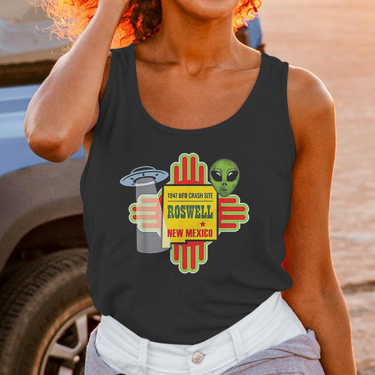 Roswell Nm New Mexico Ufo Alien Crash Site 1947 Zia Unisex Tank Top Gifts for Women