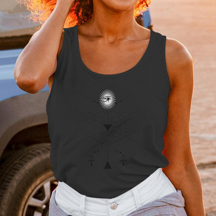 Sacred Geometry Egyptian Science Metatron Cube Art Unisex Tank Top Gifts for Women