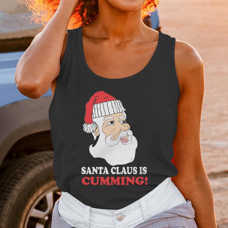 Santa Claus Is Cumming Dirty Humor Unisex Tank Top Gifts for Women