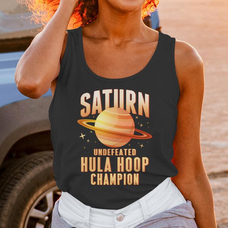 Saturn Undefeated Hula Hoop Champion Unisex Tank Top Gifts for Women