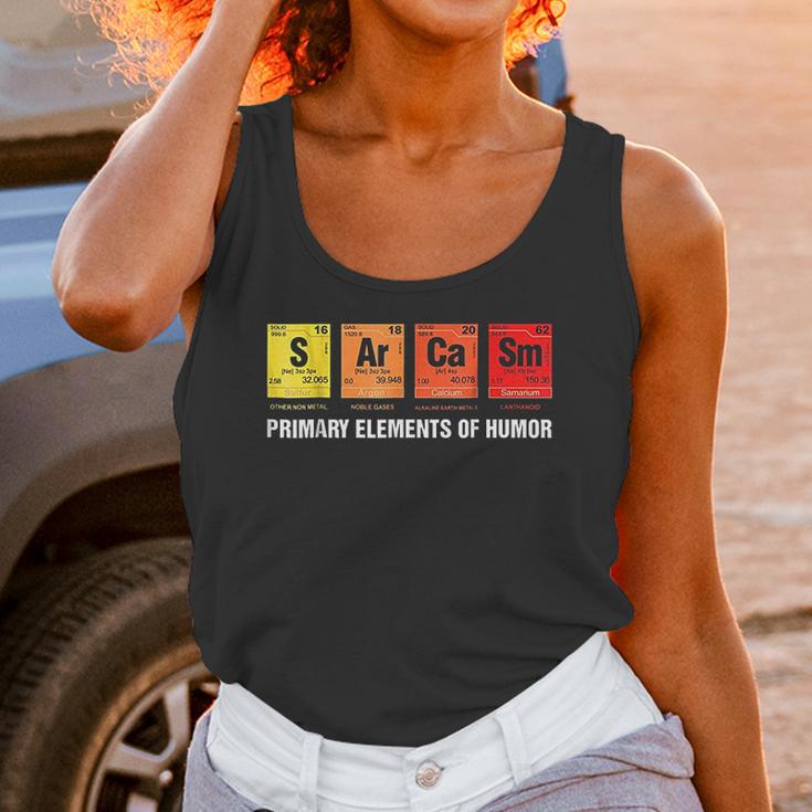 Science Sarcasm S Ar Ca Sm Primary Elements Of Humor Unisex Tank Top Gifts for Women