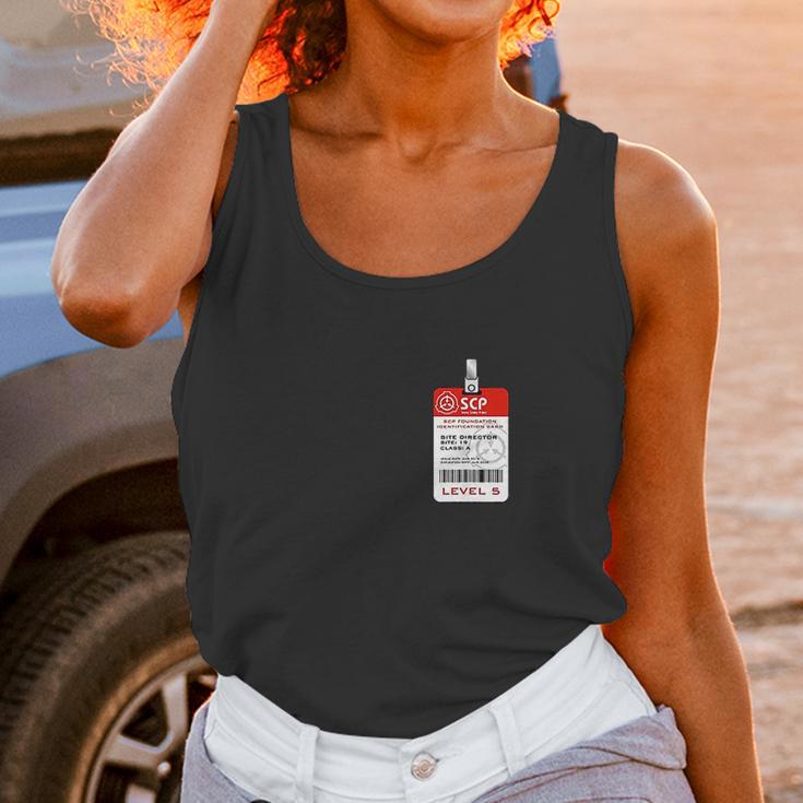 Scp Foundation Site Director Badge Unisex Tank Top Gifts for Women