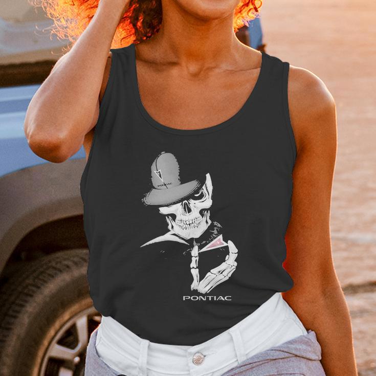 Skeleton Skull Pontiac Logo Unisex Tank Top Gifts for Women