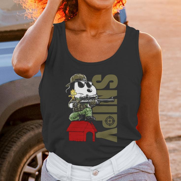 Snoopy And Woodstock Snipy Shirt Unisex Tank Top Gifts for Women