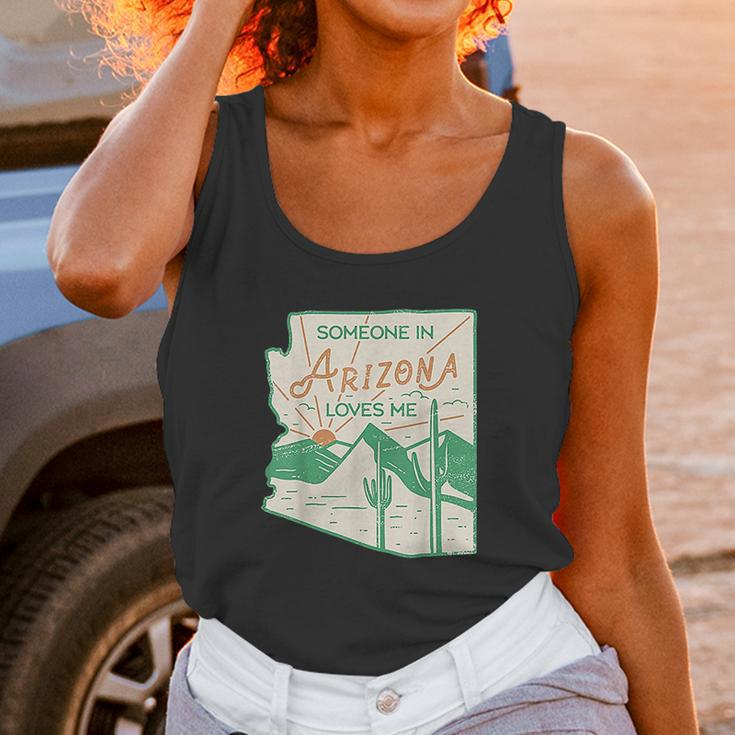 Someone In Arizona Loves Me Vintage Retro State Badge Gift Unisex Tank Top Gifts for Women