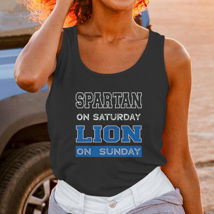 Spartan On Saturday Lion On Sunday Unisex Tank Top Gifts for Women