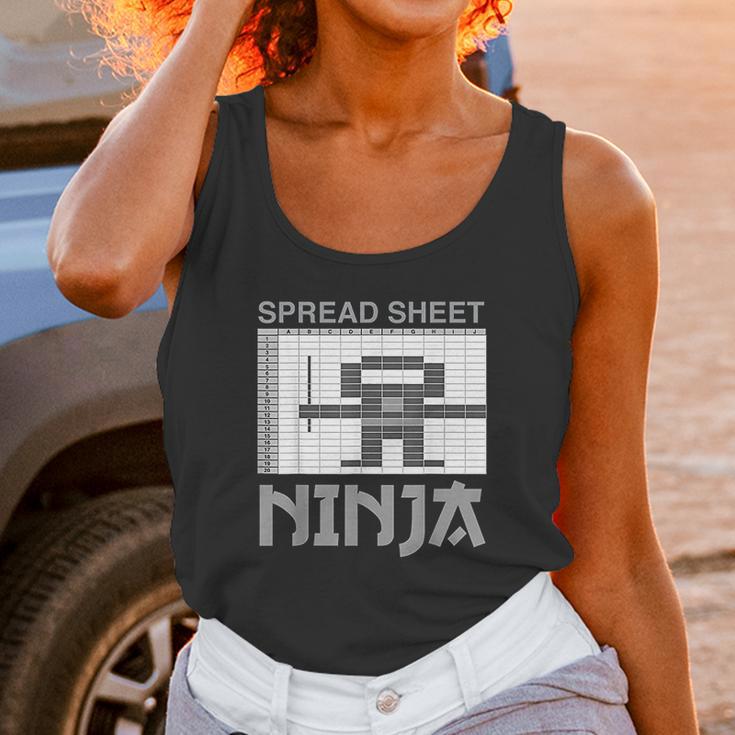 Spreadsheet Ninja Funny Office Party Excel Data Lover Unisex Tank Top Gifts for Women