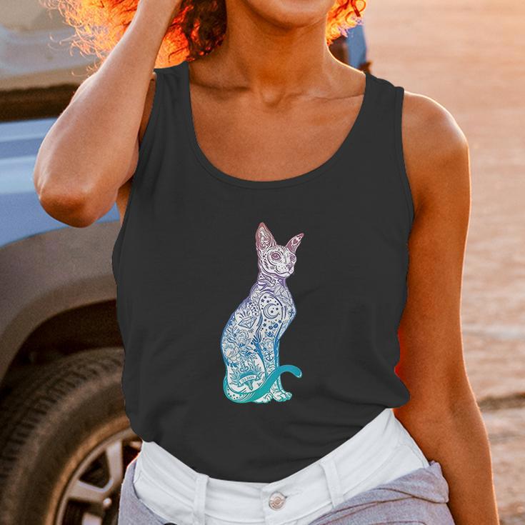 Stay Weird Pastel Goth Sphynx Cat Tattoo Kitten Unisex Tank Top Gifts for Women