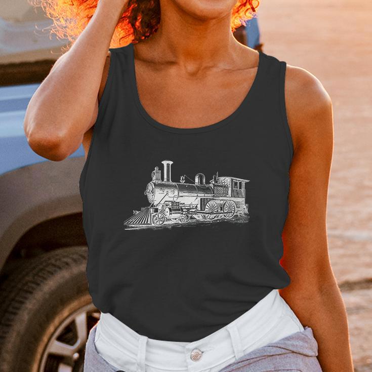 Steam Locomotive Train Engineer Railroad Mechanic Unisex Tank Top Gifts for Women