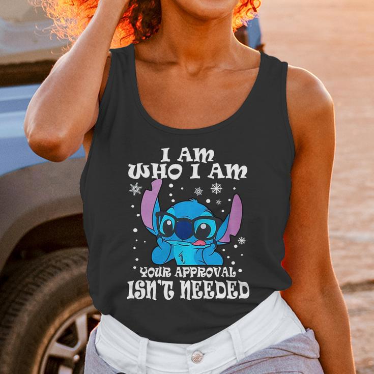 Stitch I Am Who I Am Your Approval Isnt Needed Unisex Tank Top Gifts for Women