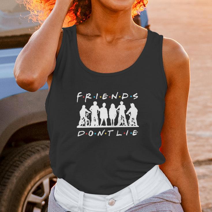 Tv Show Hawkins Middle School Stuck In The Upside Down Friends Dont Lie Unisex Tank Top Gifts for Women