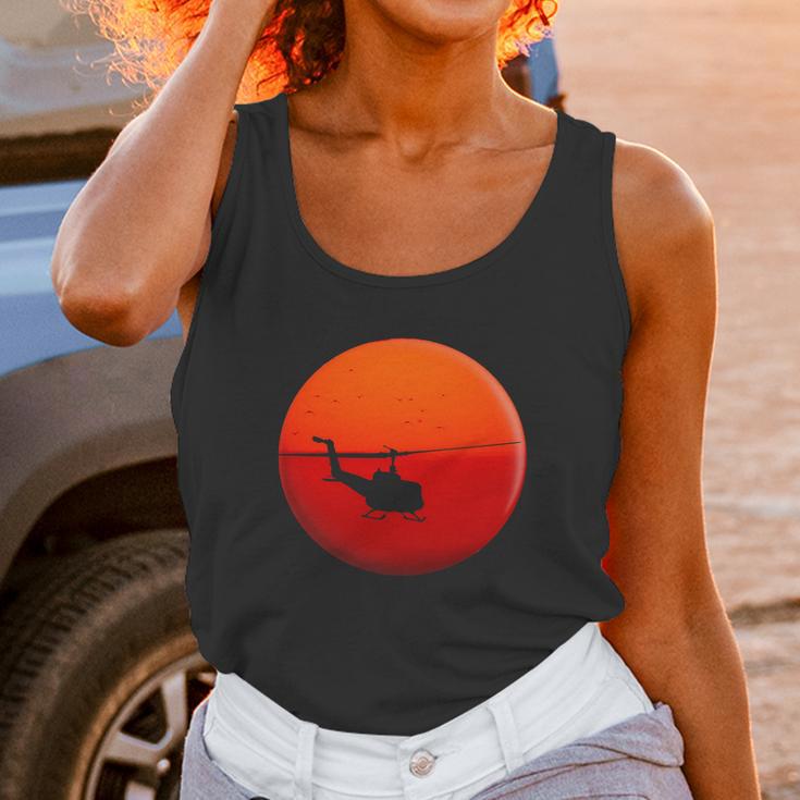 Vietnam Helicopter Sunset Unisex Tank Top Gifts for Women