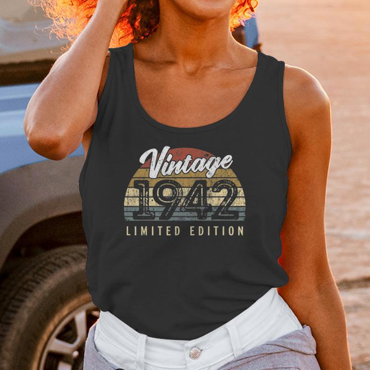 Vintage 1942 Limited Edition 80 Years Old 80Th Birthday Unisex Tank Top Gifts for Women