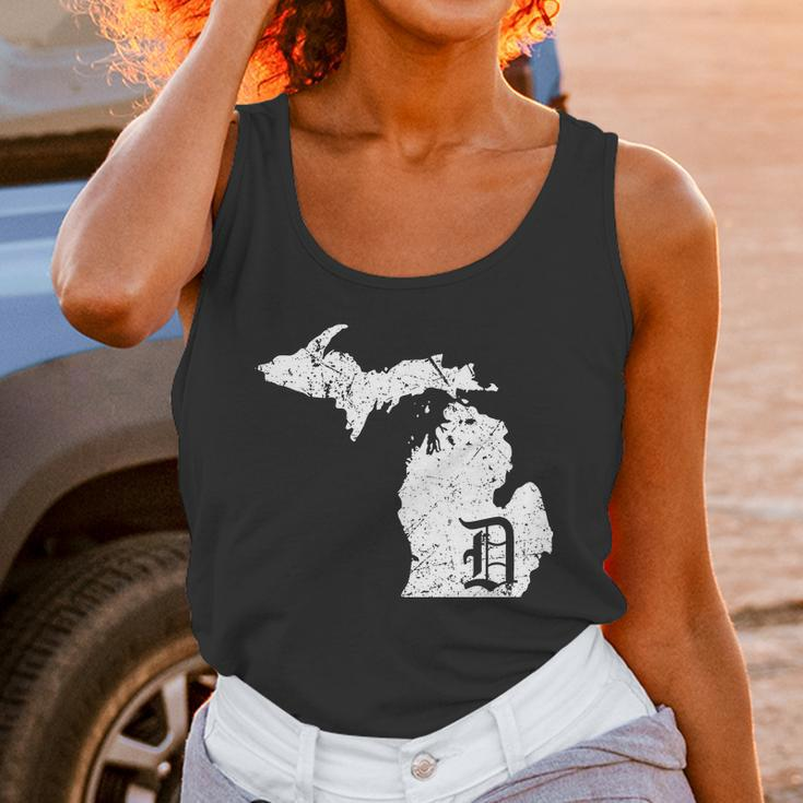 Vintage Detroit Michigan Old English D Unisex Tank Top Gifts for Women