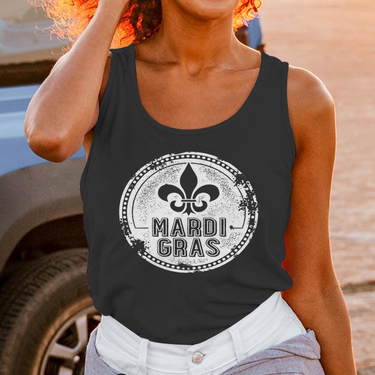 Vintage Mardi Gras New Orleans Logo Unisex Tank Top Gifts for Women