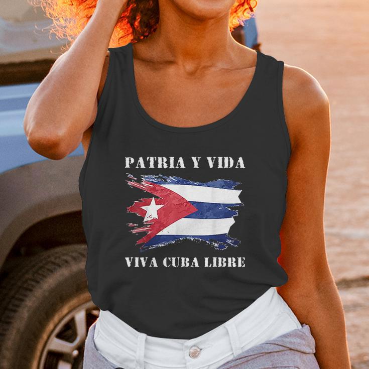 Viva Cuba Libre Patria Y Vida Unisex Tank Top Gifts for Women