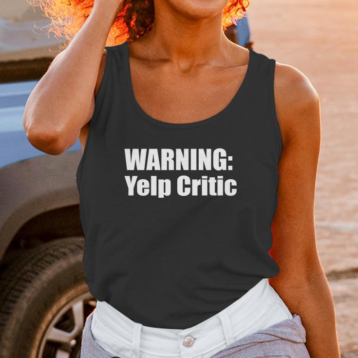 Warning Yelp Critic T-Shirt Unisex Tank Top Gifts for Women