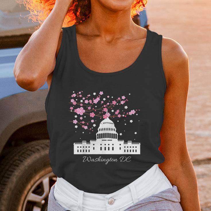 Washington Dc Capitol Building Cherry Blossoms Unisex Tank Top Gifts for Women