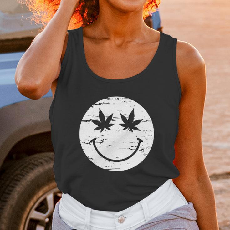 Weed Smile Face Unisex Tank Top Gifts for Women