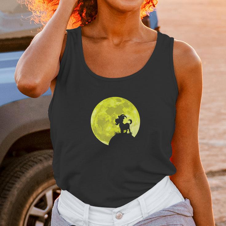 Wild Goat Lover Yellow Moon Dark Forest Funny Gift Unisex Tank Top Gifts for Women