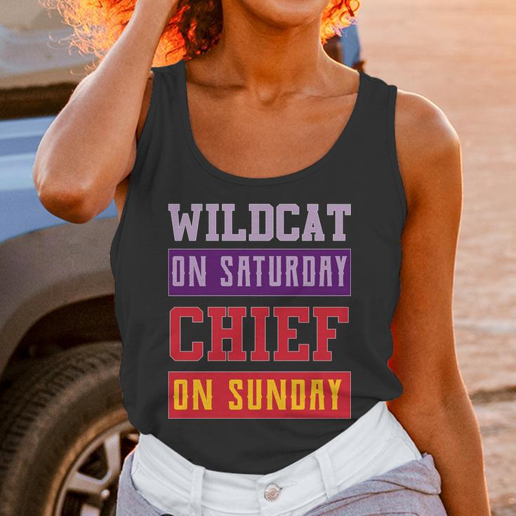 Wildcat On Saturday Chief On Sunday Unisex Tank Top Gifts for Women