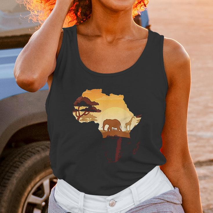 Wildlife Safari Animals Ivory Elephant Unisex Tank Top Gifts for Women