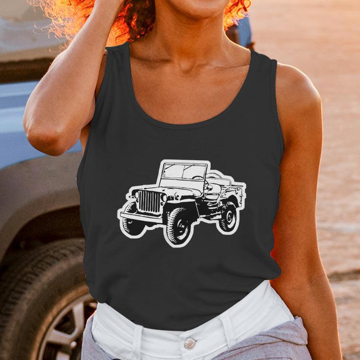 Willys Jeep 2 Color T-Shirts Unisex Tank Top Gifts for Women