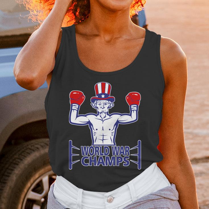 World War Champs Uncle Sam Unisex Tank Top Gifts for Women