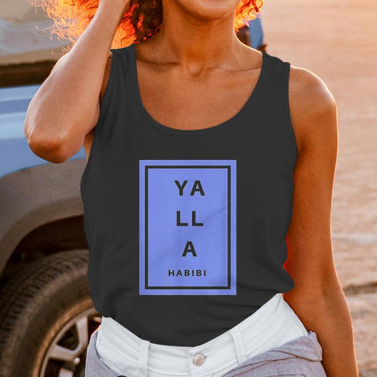 Yalla Habibi Arabic Lebanese Unisex Tank Top Gifts for Women