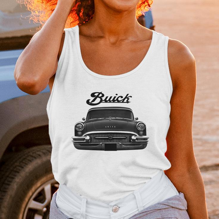 1955 Buick Front Black Unisex Tank Top Gifts for Women